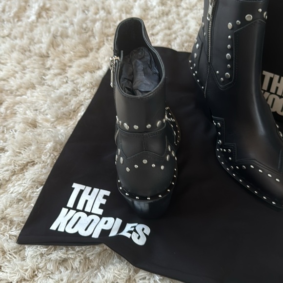 🌟NEW🌟The Kooples Black Studded Women's Boots ✨NEW✨ size 37 - Picture 4 of 9